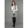 Knitted Pure Cashmere Wrap in Light Grey 2