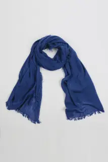 Lightweight Summer Scarf Shawl Wrap 100% Bamboo colour Denim Blue