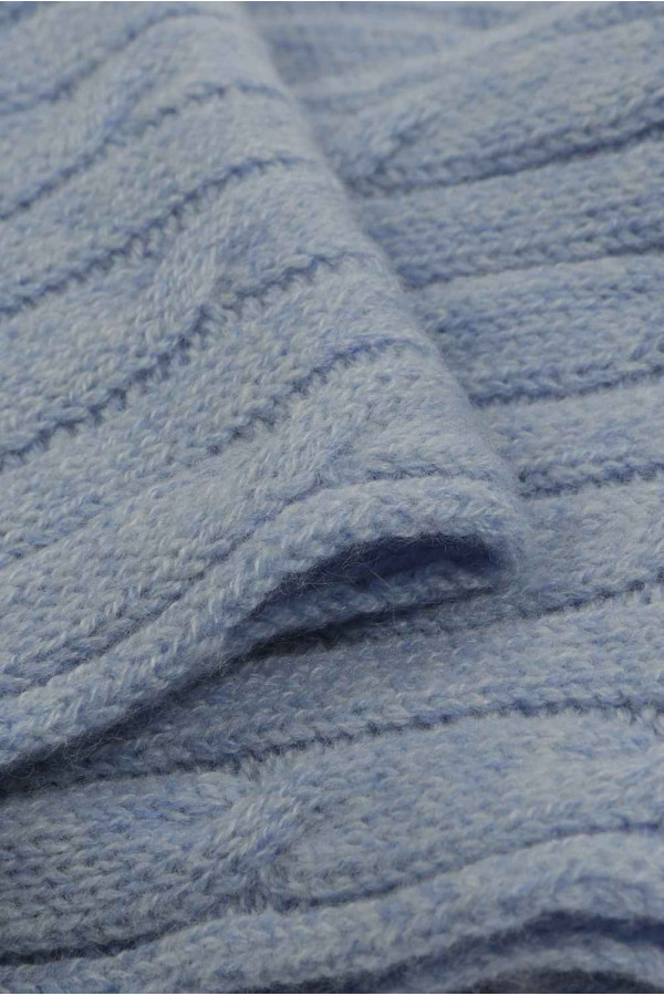 Baby scarf 100% cashmere in Light blue