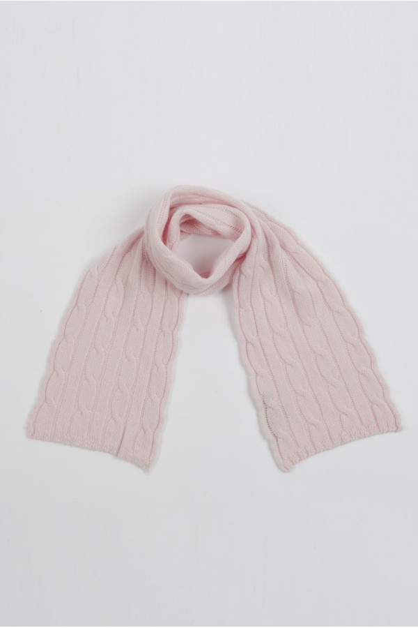 Sciarpa da bambino 100% cashmere in Rosa baby