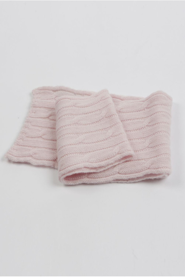 Sciarpa da bambino 100% cashmere in Rosa baby