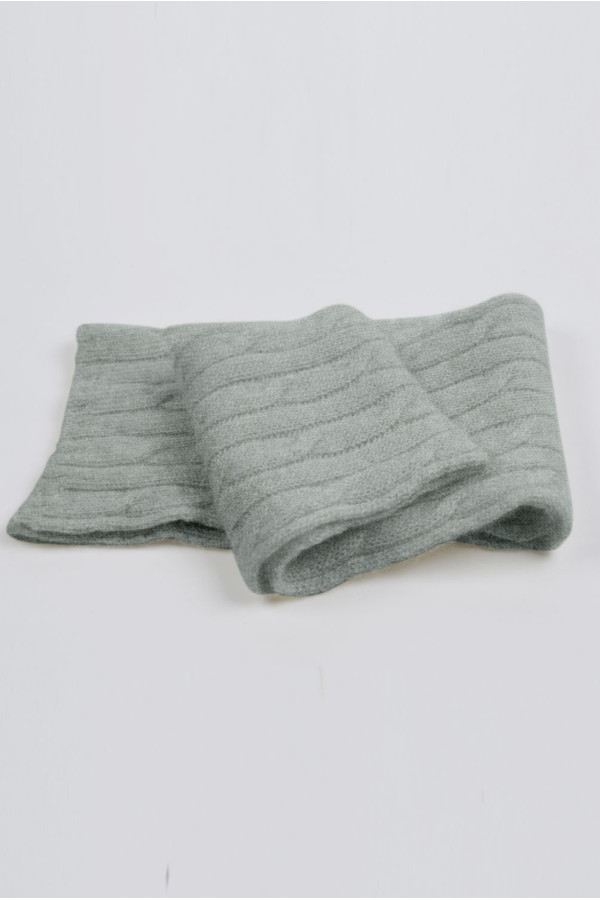 Baby scarf 100% cashmere in Light gray