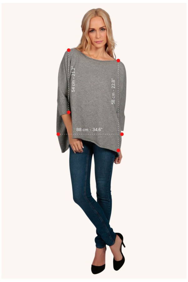 Black pure cashmere short sleeve oversized batwing sweater