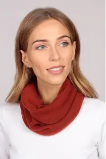 Cashmere Snood in periwinkle blue (100% Pure) | italyincashmere.com