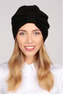 Kaschmir-Turban in schwarz