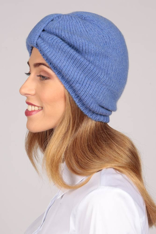 Kaschmir-Turban in singrünblau