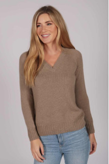 Smile Patch Cashmere Blend Sweater in Navy