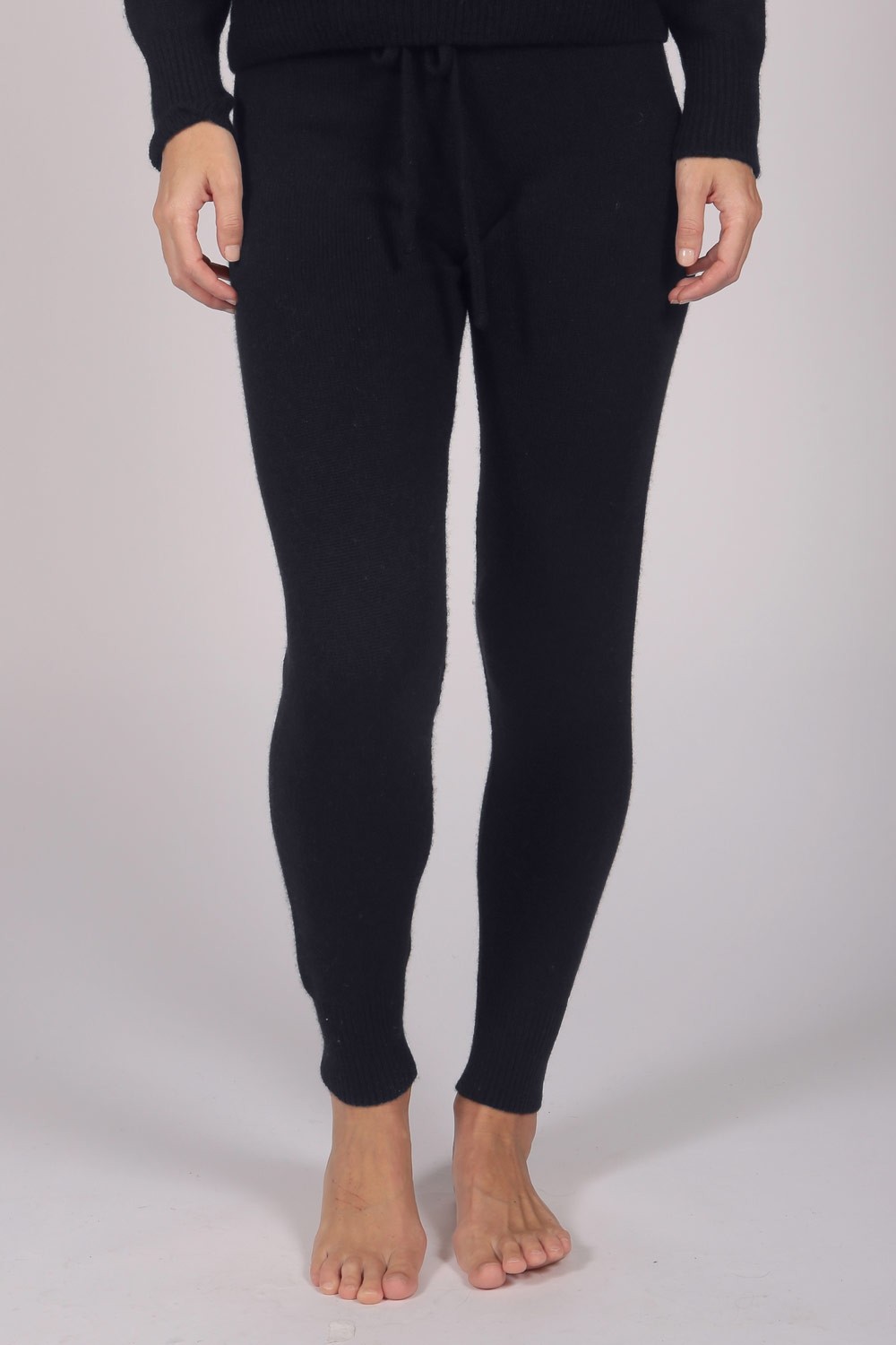 Ladies Cashmere Joggers Pants in Blue navy