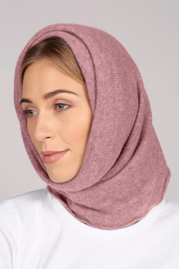 Halswärmer aus Kaschmir in antike Rose